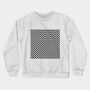 Chevron black and white pattern Crewneck Sweatshirt